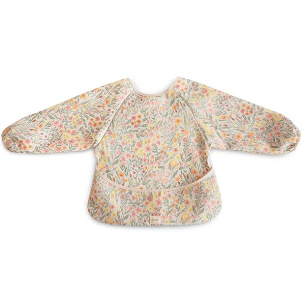 Mushie hagesmæk med ærmer - Pastel Blooms