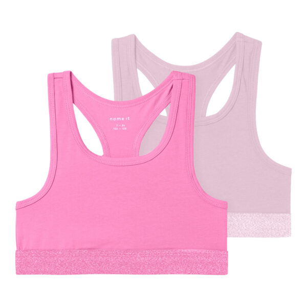 NAME IT 2-Pak Korte Toppe Strawberry Moon