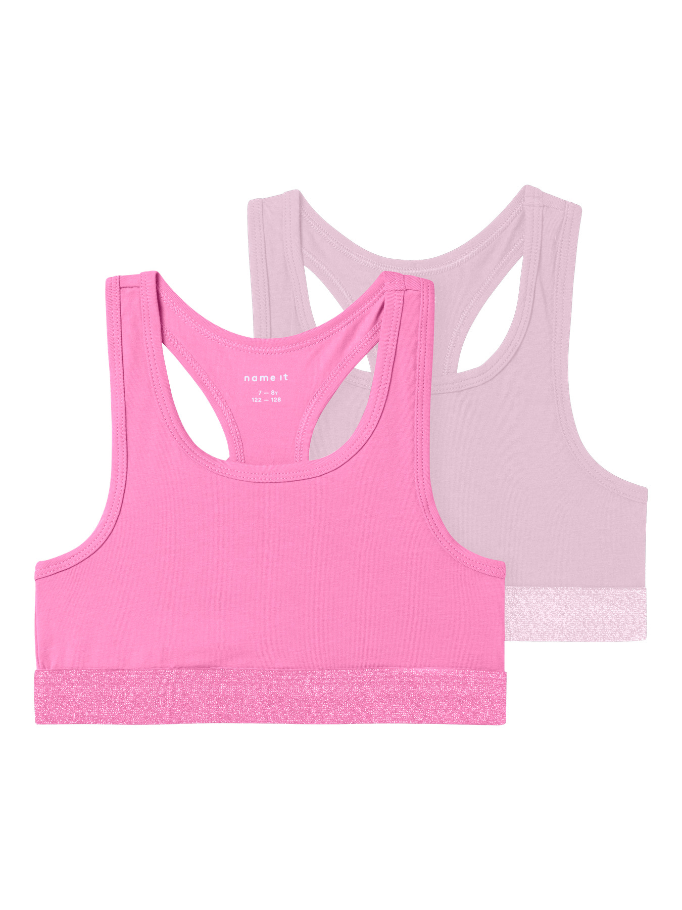 NAME IT 2-Pak Korte Toppe Strawberry Moon