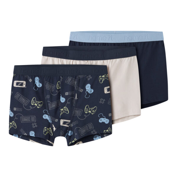 NAME IT 3-Pak Boxershorts Navy Gamer