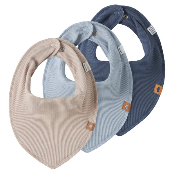 NAME IT 3-Pak Hagesmække Bib Blue Fog Chateau Gray/vintage Indigo