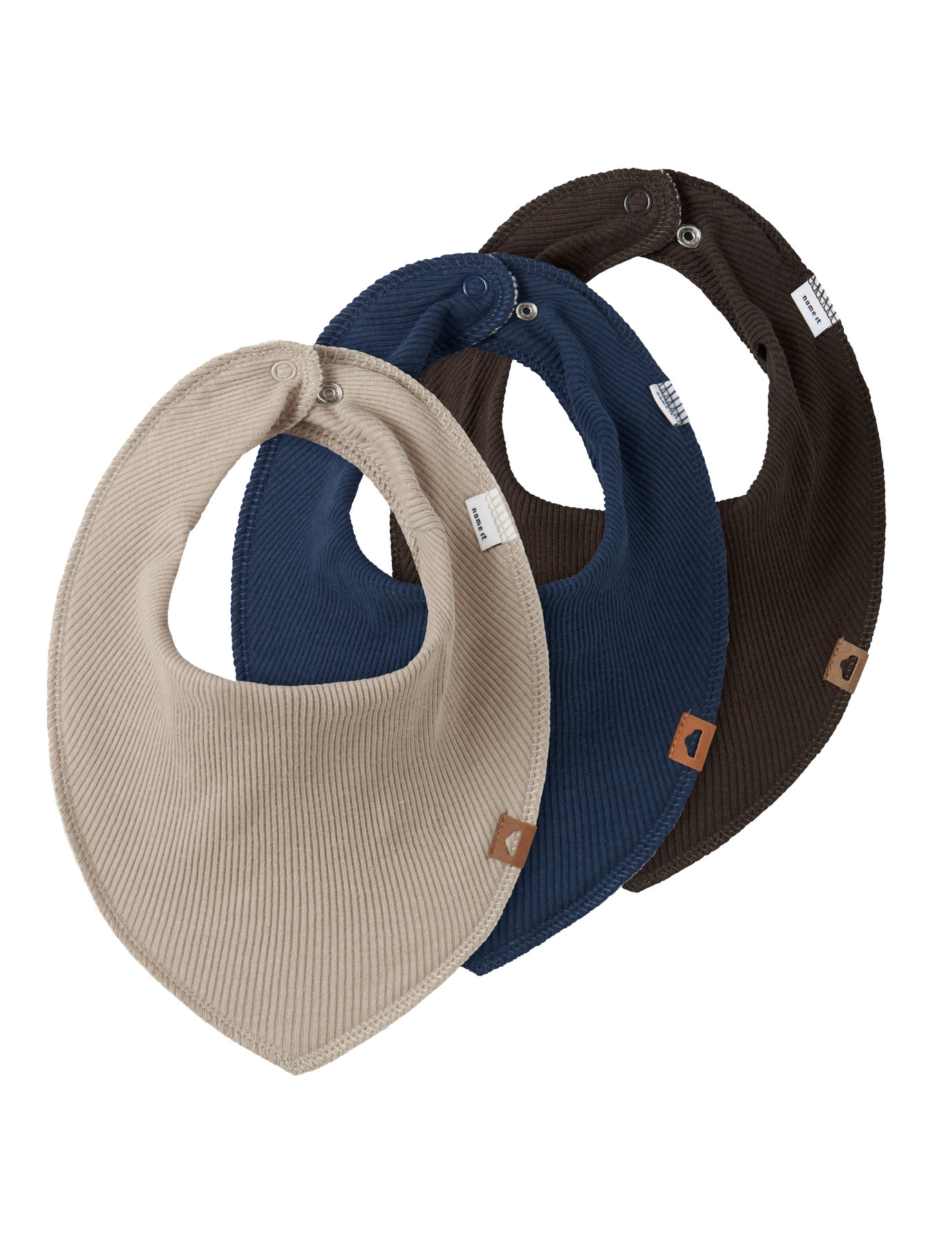 NAME IT 3-Pak Rib Hagesmæk Yasim Insignia Blue Island Fossil/delisioso