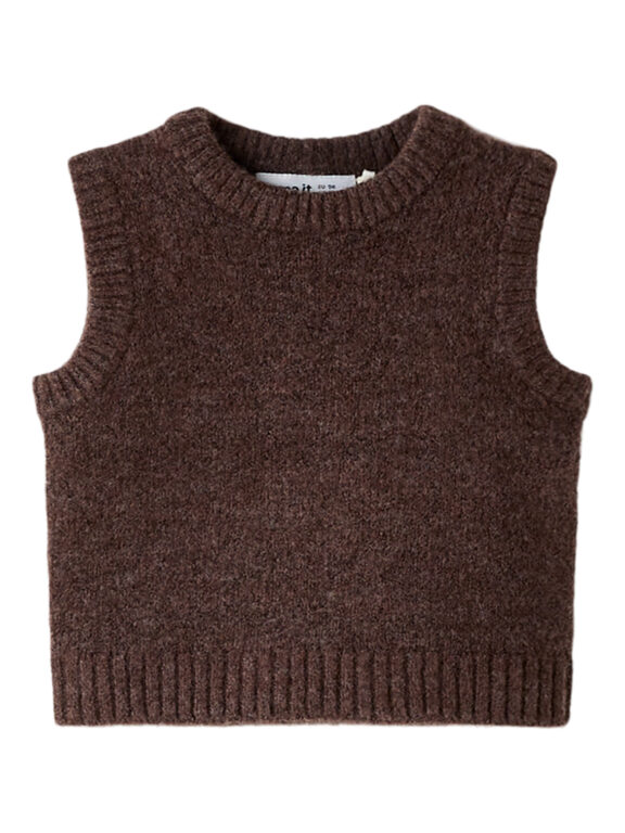 NAME IT Baby Strik Vest Reifyly Peppercorn