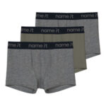 NAME IT Boxershorts Tea Leaf Dark Grey Melange