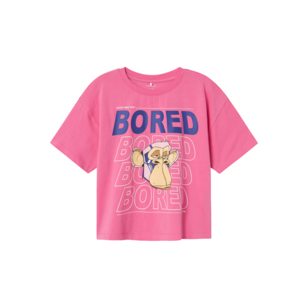 NAME IT Boxy T-Shirt Matta Pink Power