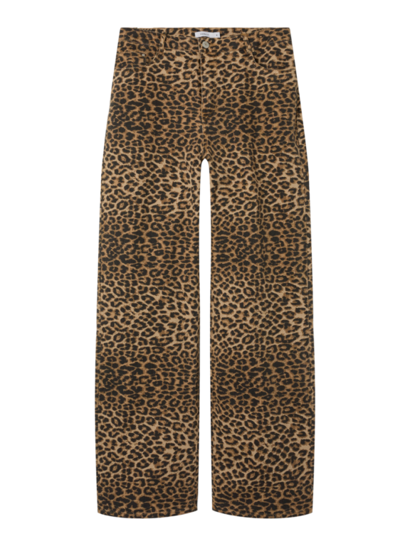 NAME IT Denim Leo Brede Bukser Rose Silver Mink