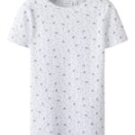 NAME IT Hulmønster T-shirt Juliette Bright White