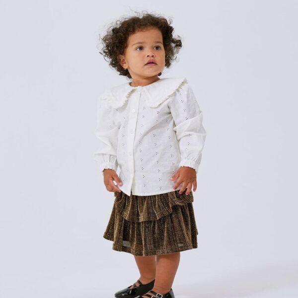 NAME IT Hulmønstret Skjorte Safune Jet Stream