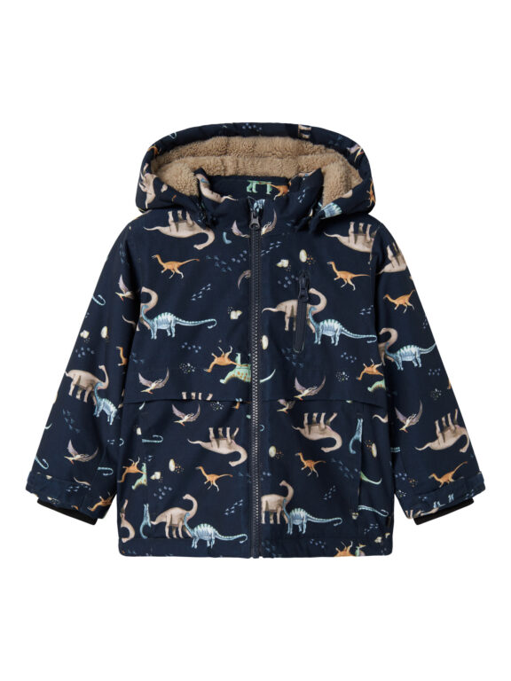 NAME IT Jakke Snow05 Dino Dark Sapphire
