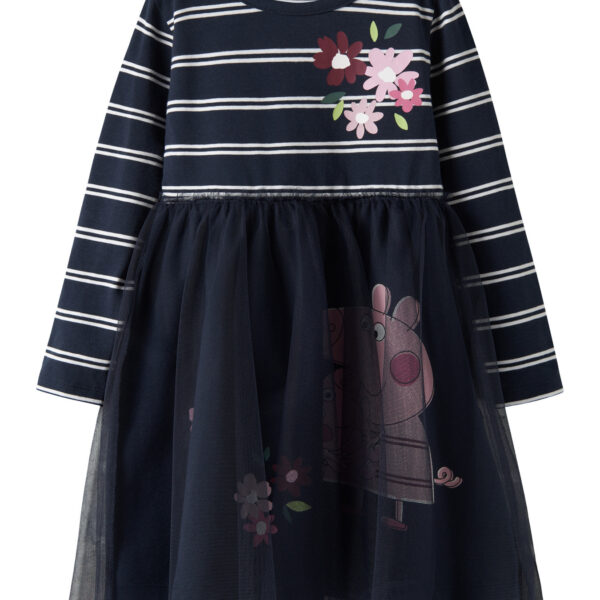 NAME IT Kjole Gurli Gris Orini Navy Blazer