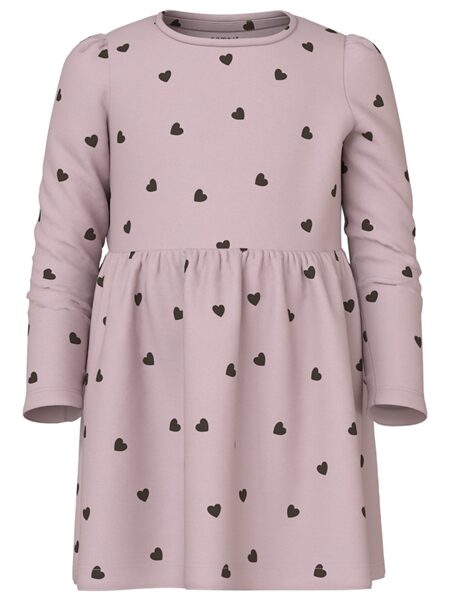 NAME IT Kjole Heart Burnished Lilac
