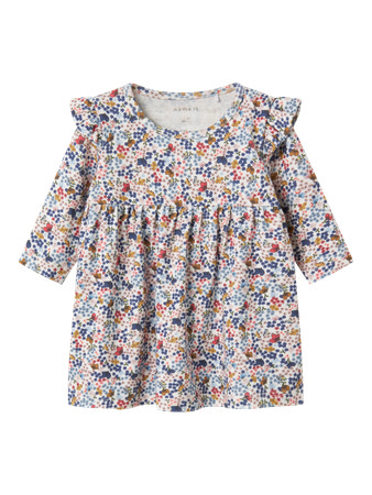 NAME IT Kjole Korra Cloud Dancer