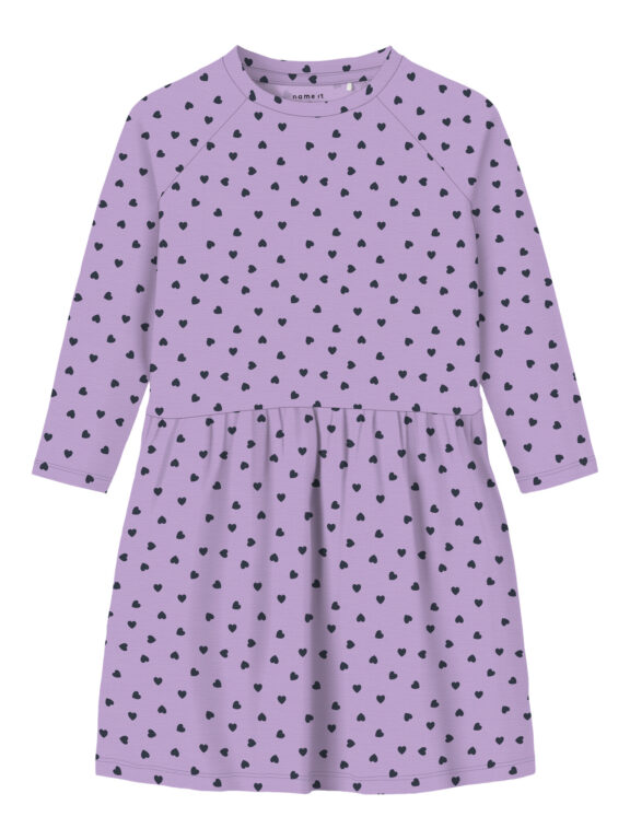 NAME IT Kjole Pbelle Lavendula Heart In Dark Sapphire