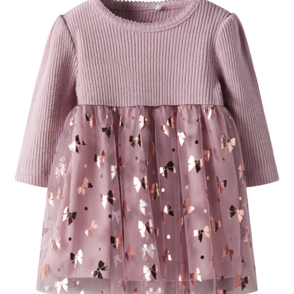 NAME IT Kjole Rosally Keepsake Lilac