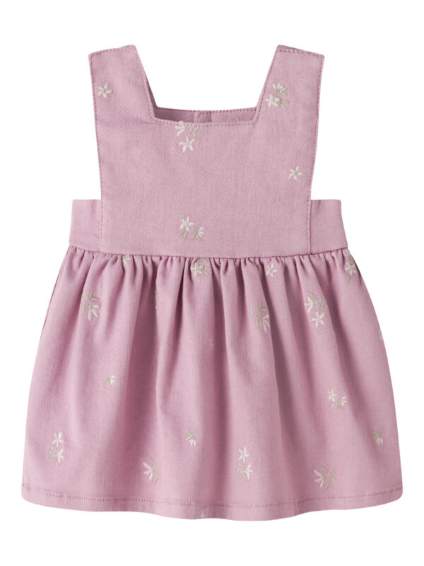 NAME IT Kjole Twill Scarlet Dawn Pink Flower