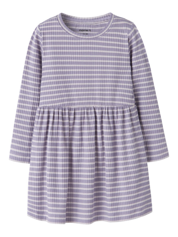 NAME IT Kjole Vemma Lavender Gray NAME IT Kjole Vemma Lavender Gray