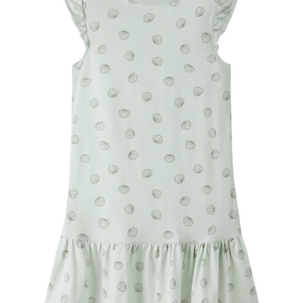 NAME IT Kjole Vida Pale Aqua Sea Shells