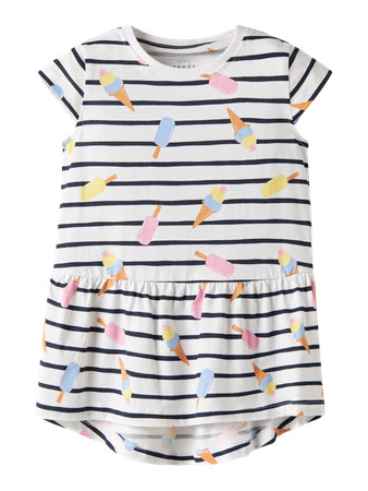 NAME IT Kjole Vigga Bright White Ice