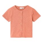NAME IT Kortærmet Strik Cardigan Jalisa Papaya Punch