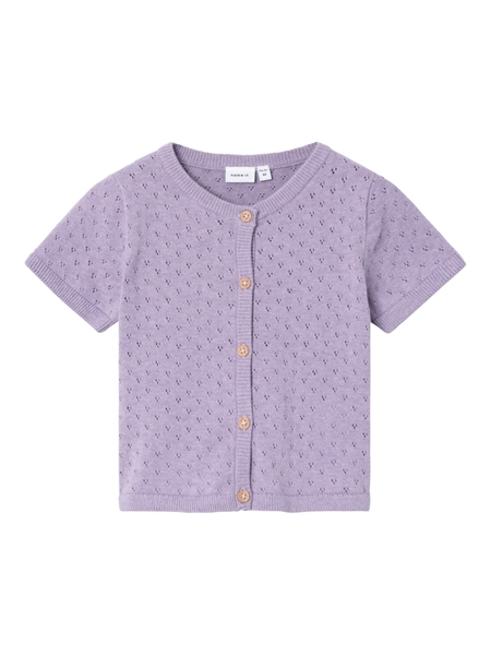 NAME IT Kortærmet Strik Cardigan Jalisa Purple Rose