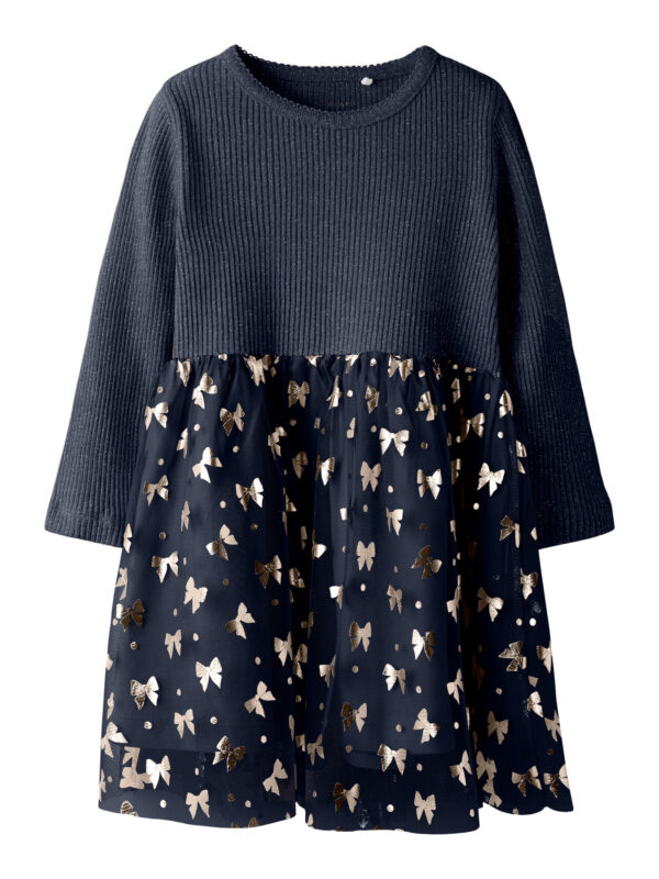 NAME IT Langærmet Kjole Rosally Navy Blazer