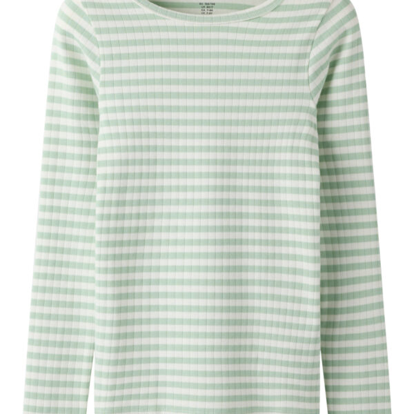 NAME IT Langærmet Rib Bluse Suraja Cloud Dancer