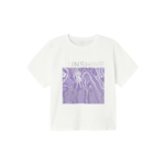 NAME IT Løs Kort T-Shirt Javase Bright White Purple