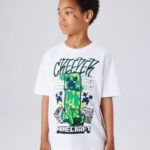 NAME IT Minecraft T-shirt Di Bright White