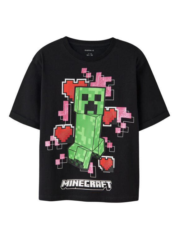 NAME IT Minecraft T-shirt Jyra Black NAME IT Minecraft T-shirt Jyra Black