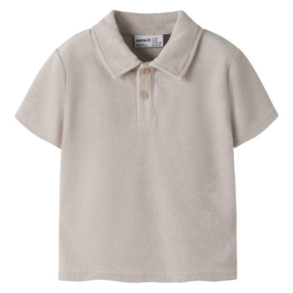 NAME IT Polo T-shirt Finti Terry Chateau Gray