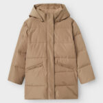 NAME IT Puffer Lang Jakke Medow03 Pure Cashmere