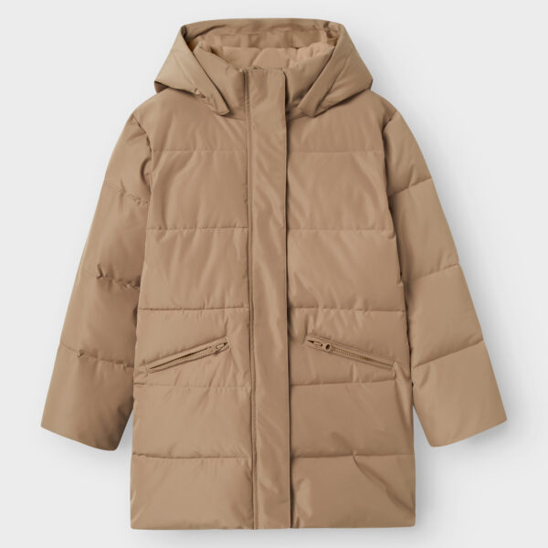 NAME IT Puffer Lang Jakke Medow03 Pure Cashmere