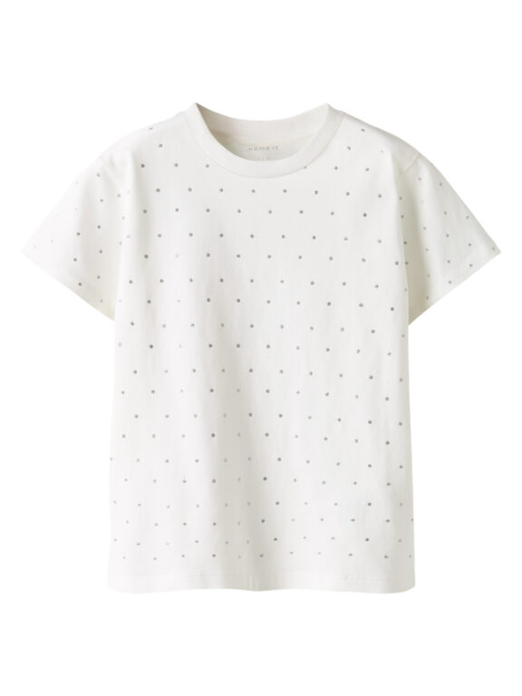 NAME IT Rhinsten T-shirt Ruaja Bright White