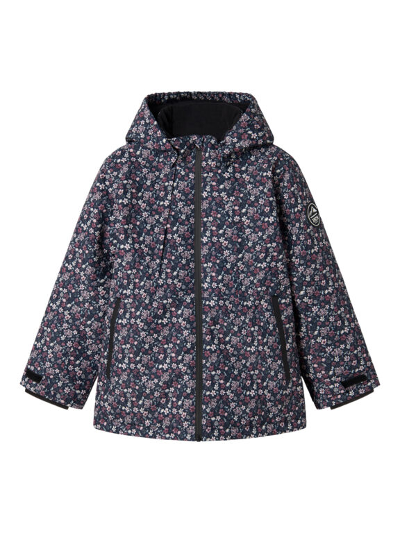 NAME IT Ski Jakke Snow10 Dark Sapphire Blossom NAME IT Ski Jakke Snow10 Dark Sapphire Blossom