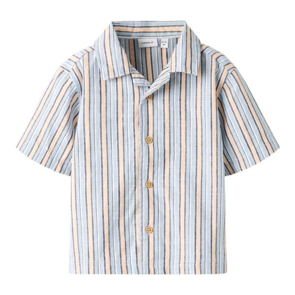 NAME IT Skjorte Fiore Blue Fog