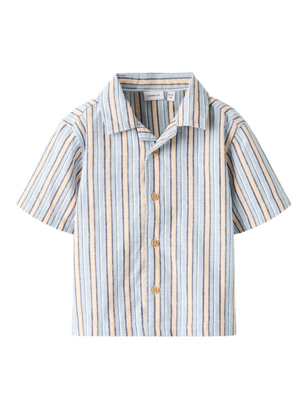 NAME IT Skjorte Fiore Blue Fog