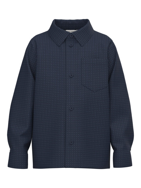 NAME IT Skjorte Vilfred Navy Blazer Dot Kentucky Blue NAME IT Skjorte Vilfred Navy Blazer Dot Kentucky Blue
