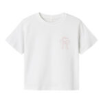 NAME IT Sløjfe T-shirt Katalin Bright White