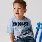 NAME IT Stitch T-shirt Judd Dusty Blue