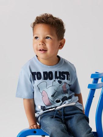 NAME IT Stitch T-shirt Judd Dusty Blue