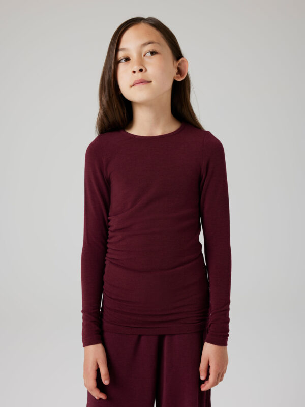 NAME IT Strik Bluse Kendra Windsor Wine