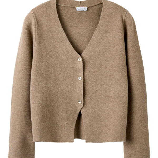 NAME IT Strik Cardigan Berta Mocha Meringue