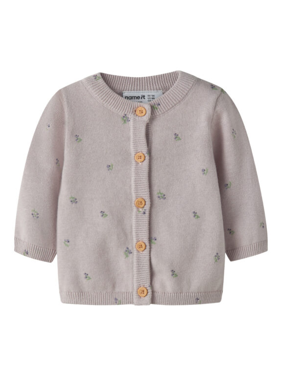NAME IT Strik Cardigan Beta Lilac Marble
