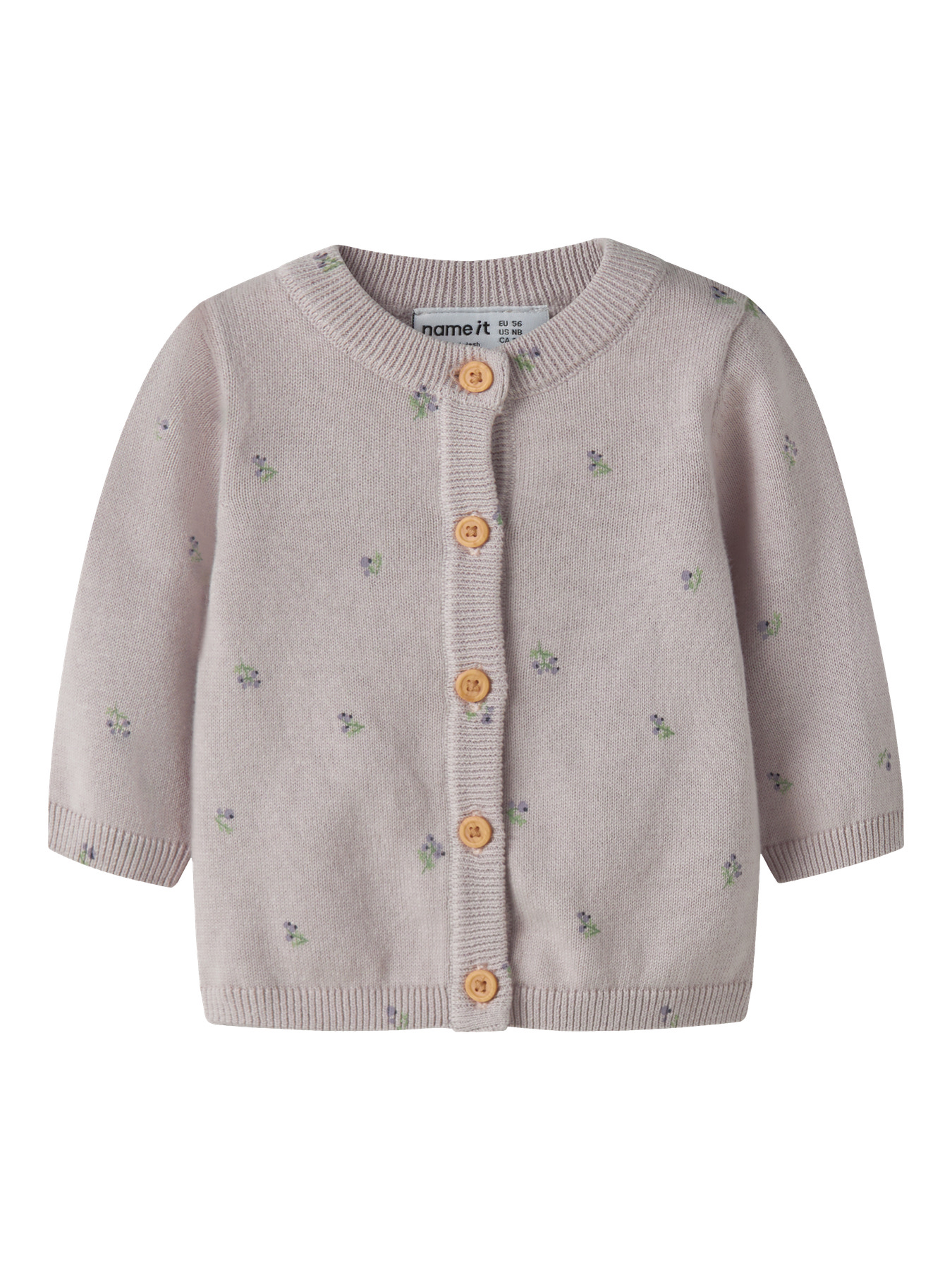 NAME IT Strik Cardigan Beta Lilac Marble