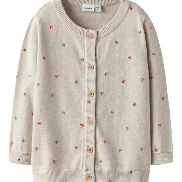 NAME IT Strik Cardigan Beta Peyote Melange