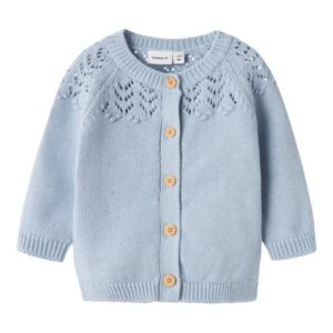 NAME IT Strik Cardigan Bimolly Subdued Blue