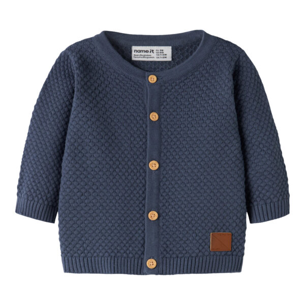 NAME IT Strik Cardigan Denver Vintage Indigo