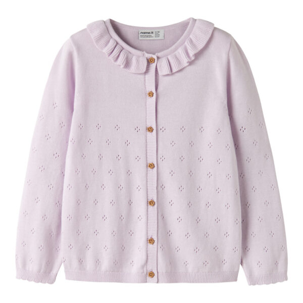 NAME IT Strik Cardigan Diame Lavender Fog