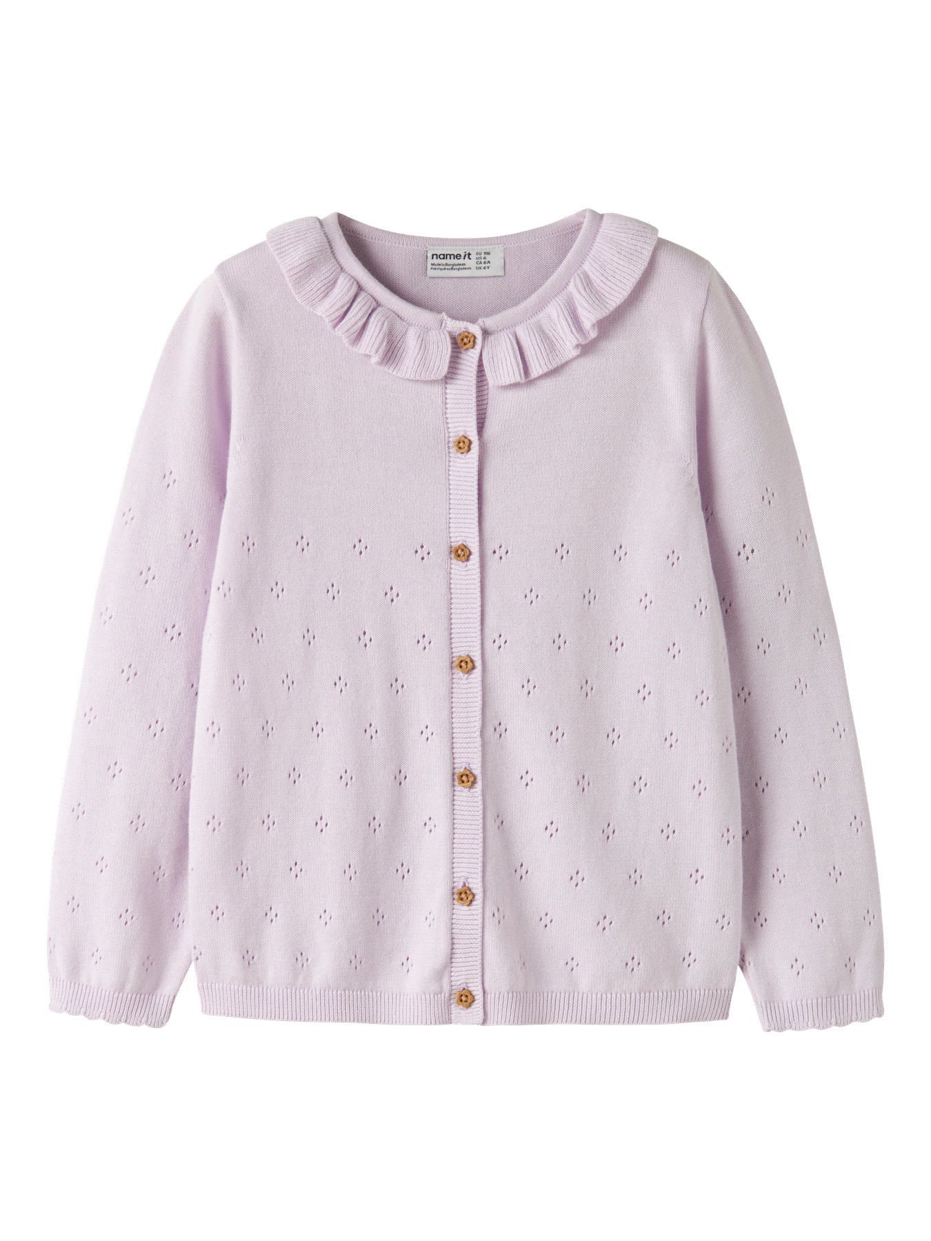 NAME IT Strik Cardigan Diame Lavender Fog