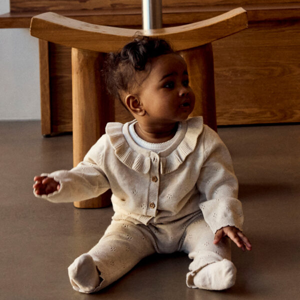 NAME IT Strik Cardigan Diame Peyote Melange